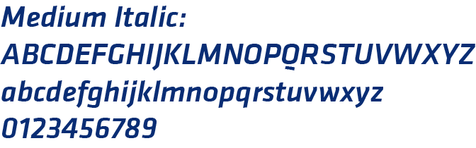Klavika medium italic